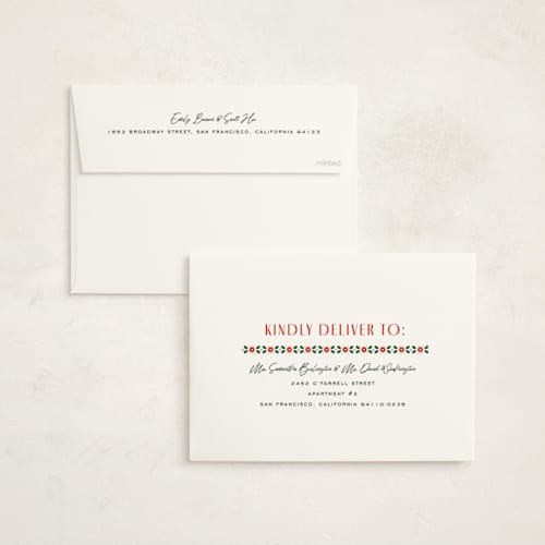 This is a fruitcake non photo holiday cards with standard by Pixel and Hank called fruitcake printing on signature in standard