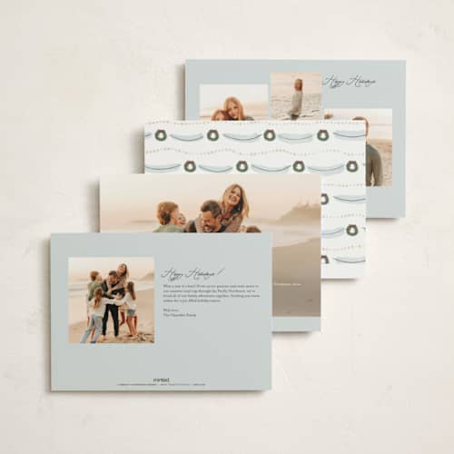 This is a frozen non photo holiday cards with standard by Kristen Juckiewicz called borough printing on signature in standard