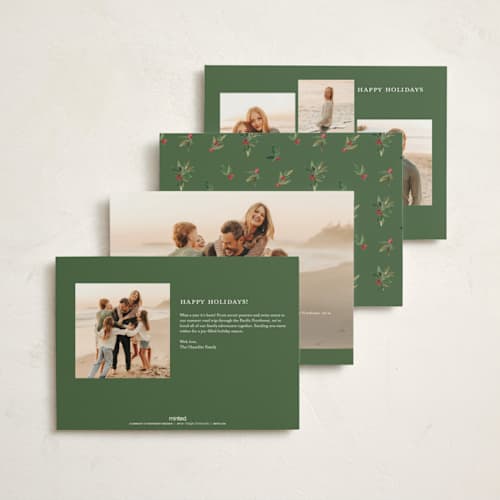 This is a snow non photo holiday cards with standard by Itsy Belle Studio called winter branch printing on signature in standard