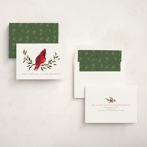 This is a snow non photo holiday cards with standard by Itsy Belle Studio called winter branch printing on signature in standard