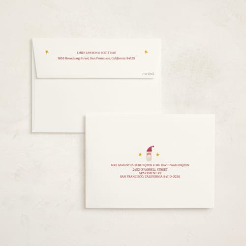 This is a gumdrop non photo holiday cards with standard by Michelle Harrick called nordic christmas printing on signature in standard