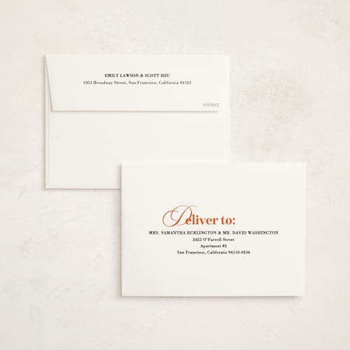 This is a santa non photo holiday cards with standard by Sumak Studio called modern typography printing on signature in standard