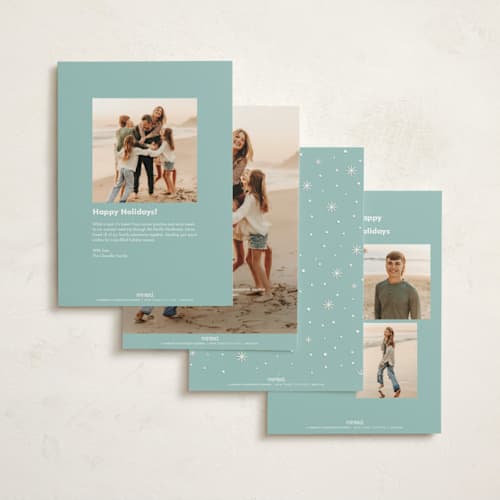 This is a cider non photo holiday cards with standard by THE SOCIAL TYPE WHOLESALE called gingerbread dog house printing on signature in standard