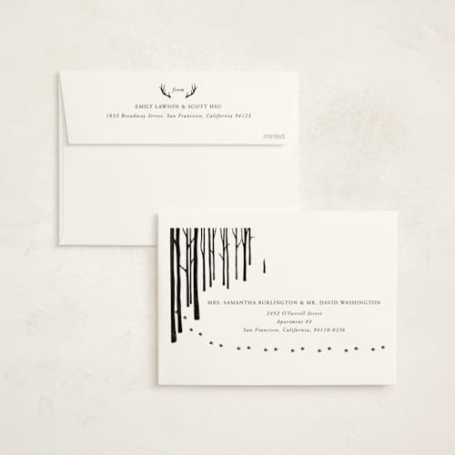 This is a coal non photo holiday cards with standard by itsjensworld called all is calm printing on signature in standard