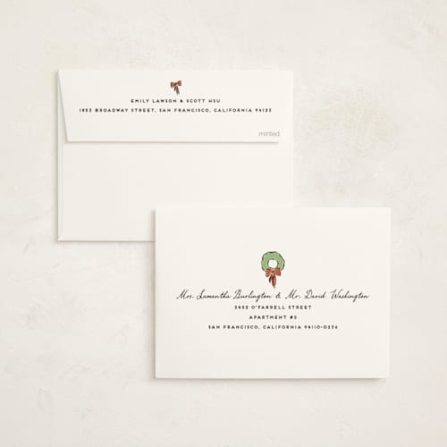This is a mist non photo holiday cards with standard by chocomocacino called glögi printing on signature in standard