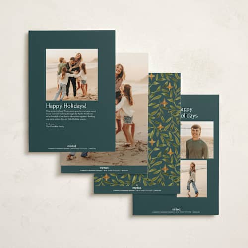 This is a juniper non photo holiday cards with standard by Amy Kross called finding the light printing on signature in standard