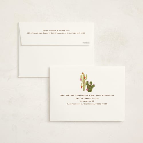 This is a candy cane non photo holiday cards with standard by Sarah Knight called howdy holidays y'all printing on signature in standard