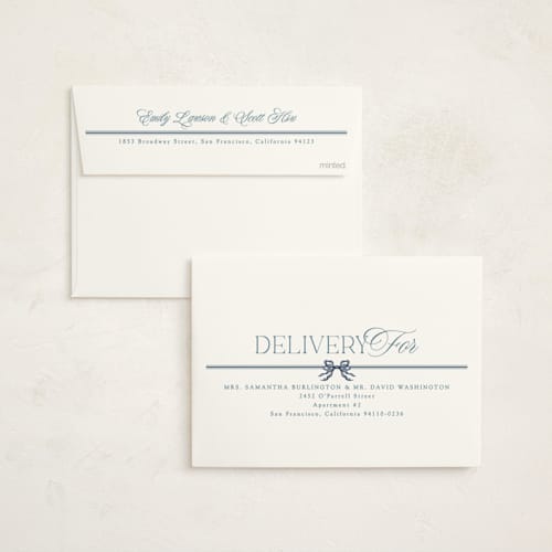 This is a powder non photo holiday cards with standard by Erin L. Wilson called roland park printing on signature in standard