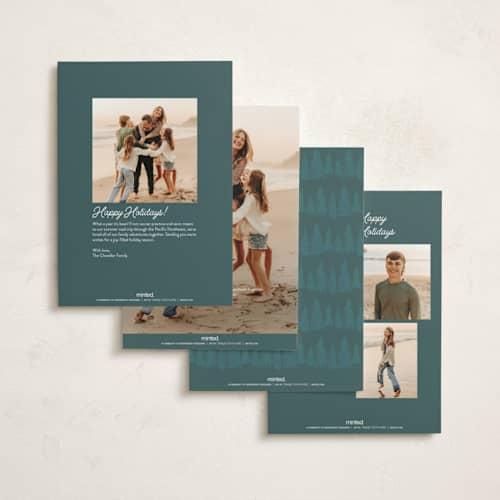 This is a glacier non photo holiday cards with standard by Kaydi Bishop called first mountain snow printing on signature in standard