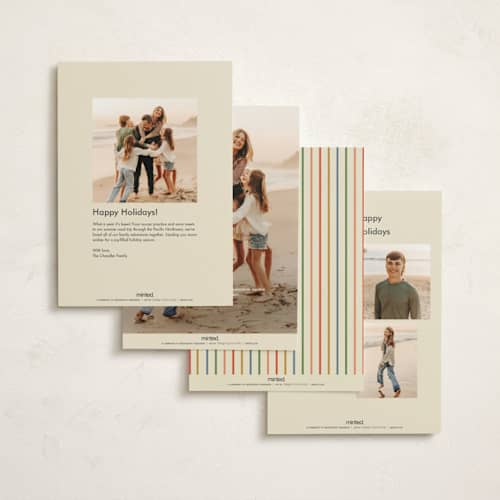 This is a retro non photo holiday cards with standard by Helena Vitto called cheers to all printing on signature in standard