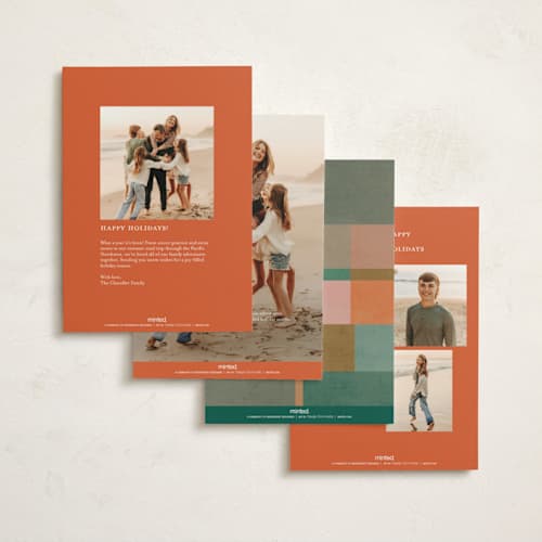 This is a spice non photo holiday cards with standard by Creo Study called tree blocks printing on signature in standard