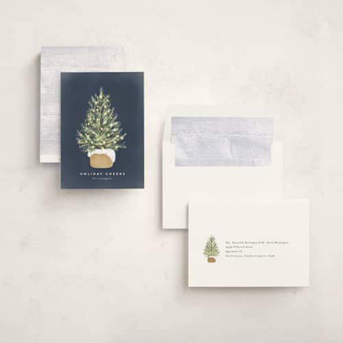 This is a caspian non photo holiday cards with standard by chocomocacino called dengaku printing on signature in standard