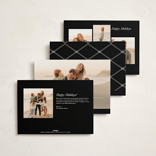 This is a cinder non photo holiday cards with standard by Erin L. Wilson called classic home printing on signature in standard