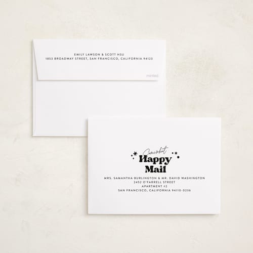 This is a snowy night new year photo cards with standard by Itsy Belle Studio called we tried. printing on recycled smooth signature in standard