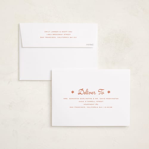 This is a sherbert new year photo cards with standard by Stacey Meacham called peachy printing on recycled smooth signature in standard