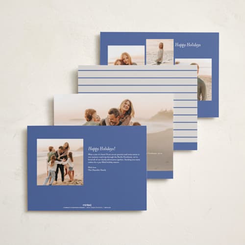 This is a midnight new year photo cards with standard by Alexandra Cohn called regency printing on recycled smooth signature in standard