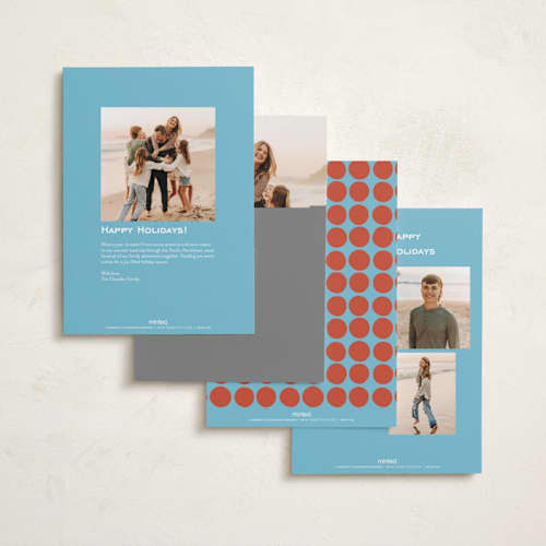 This is a cerulean new year photo cards with standard by Kelly Watkins called fun times printing on recycled smooth signature in standard