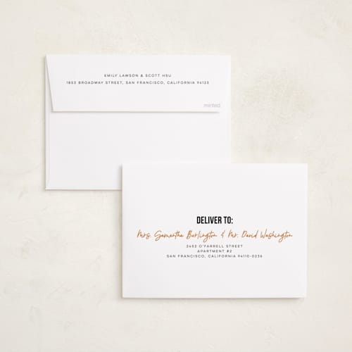 This is a tangerine new year photo cards with standard by Karen Glenn called new year win printing on recycled smooth signature in standard
