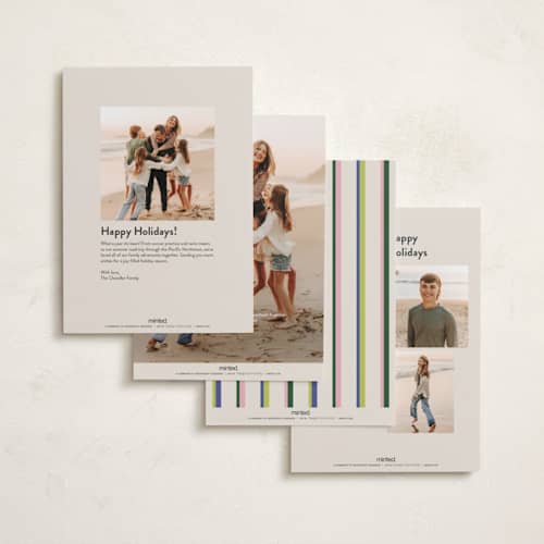 This is a spark new year photo cards with standard by Kercia Jane called color notes printing on recycled smooth signature in standard