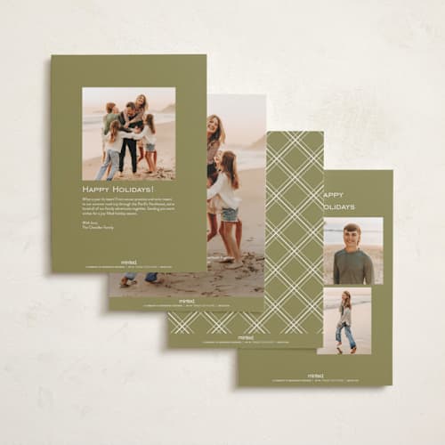 This is a buttercream new year photo cards with standard by Nicole Walsh called modern dawn printing on recycled smooth signature in standard