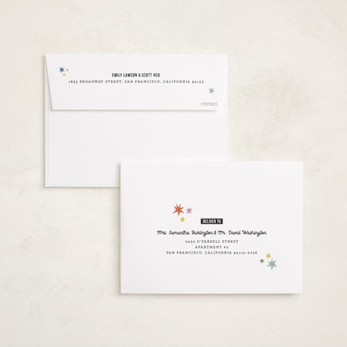 This is a midnight new year photo cards with standard by Pace Creative Design Studio called big year energy printing on recycled smooth signature in standard