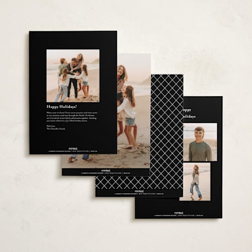 This is a snow new year photo cards with standard by Nicole Walsh called momento printing on recycled smooth signature in standard