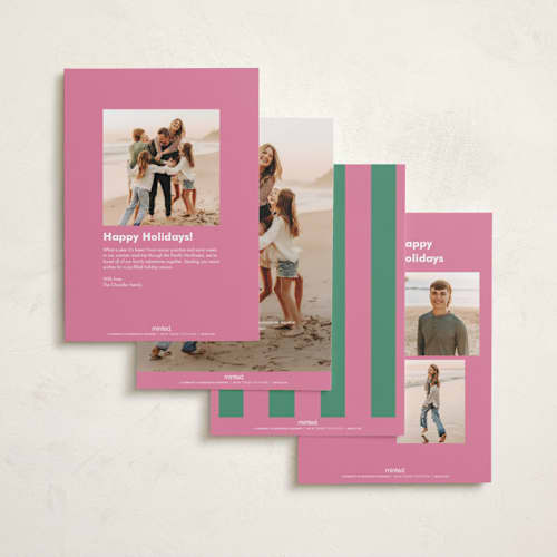 This is a watermelon new year photo cards with standard by AK Graphics called colorblock printing on recycled smooth signature in standard