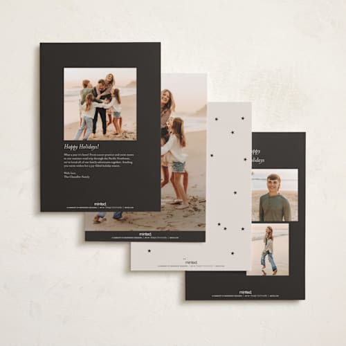 This is a latte new year photo cards with standard by Morgan Kendall called collective printing on recycled smooth signature in standard