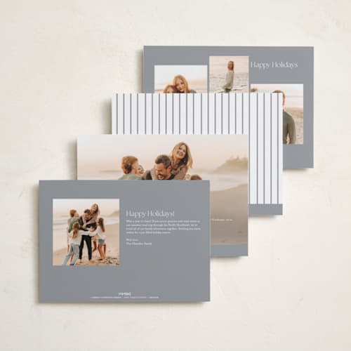 This is a cotton new year photo cards with standard by Angela Thompson called new year happiness printing on recycled smooth signature in standard
