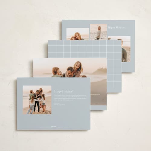 This is a ice new year photo cards with standard by Owl and Toad called cheers to new printing on recycled smooth signature in standard