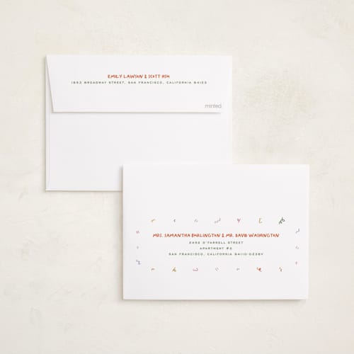 This is a pudding new year photo cards with standard by Claudia Orengo called year gallery printing on recycled smooth signature in standard