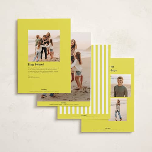 This is a lemon new year photo cards with standard by Jenna Holcomb called bright and cheery printing on recycled smooth signature in standard