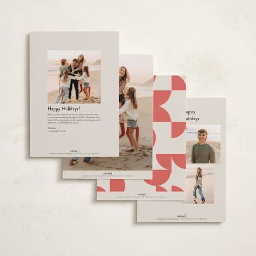 This is a candy cane new year photo cards with standard by Carmia Jordaan called big and bold printing on recycled smooth signature in standard