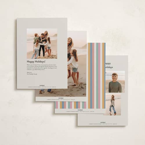 This is a pastel new year photo cards with standard by letterfix called all fun printing on recycled smooth signature in standard