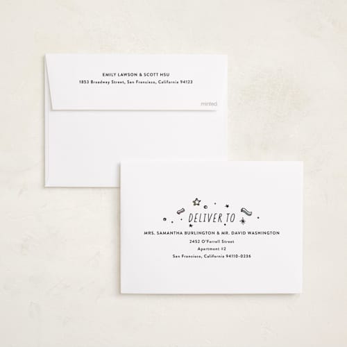 This is a pastel new year photo cards with standard by letterfix called all fun printing on recycled smooth signature in standard