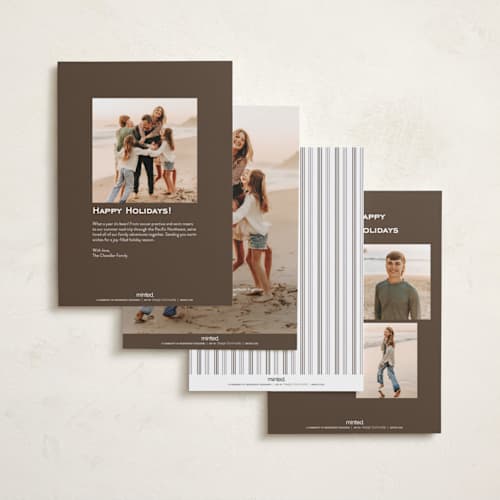 This is a cotton new year photo cards with standard by chocomocacino called spicka printing on recycled smooth signature in standard