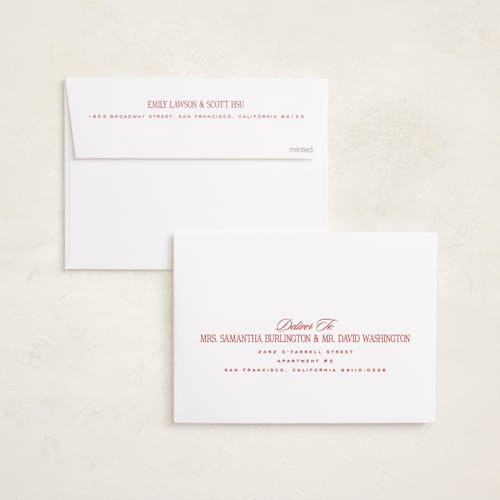 This is a candy cane new year photo cards with standard by Jenna Holcomb called new home duo printing on recycled smooth signature in standard