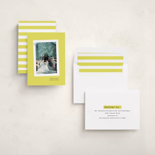This is a lemon new year photo cards with standard by Kristen Knechtel called bold neon printing on recycled smooth signature in standard