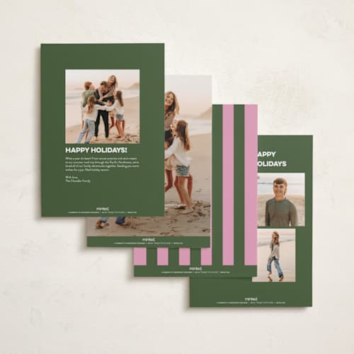 This is a olive new year photo cards with standard by Kristie Kern called snaps printing on recycled smooth signature in standard