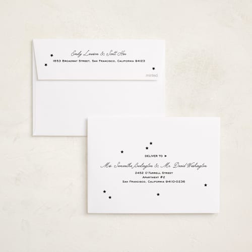This is a ink new year photo cards with standard by Camille Pearson called retro photo strip printing on recycled smooth signature in standard