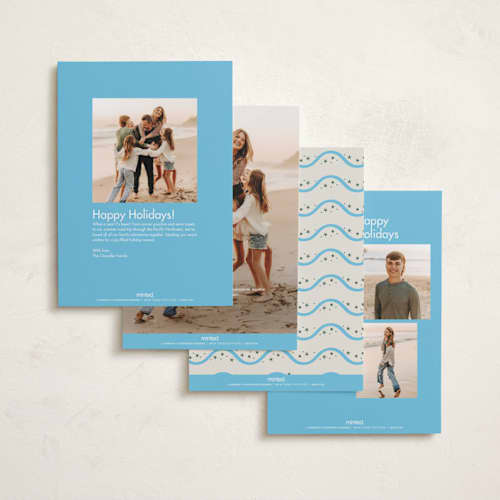 This is a ice skate new year photo cards with standard by Megan Davis called stelle printing on recycled smooth signature in standard