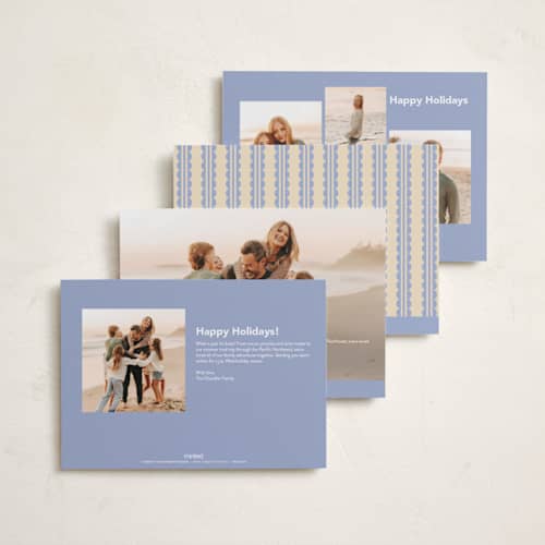 This is a sugar plum new year photo cards with standard by Creo Study called fun frame printing on recycled smooth signature in standard