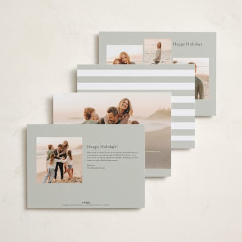 This is a cloud new year photo cards with standard by Angela Thompson called new year edge printing on recycled smooth signature in standard