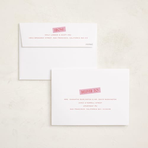 This is a peppermint new year photo cards with standard by Erin German called cheers to a bright new year printing on recycled smooth signature in standard