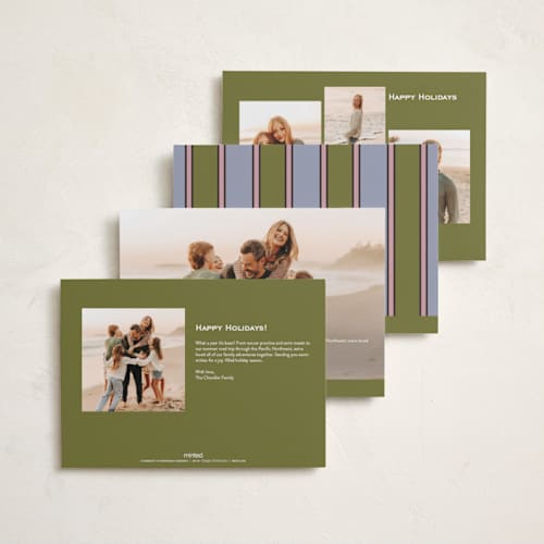This is a garden new year photo cards with standard by Kercia Jane called color rhythm printing on recycled smooth signature in standard