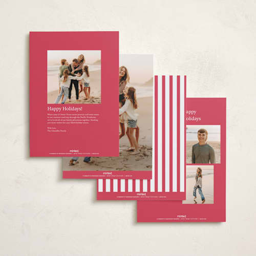 This is a gumdrop new year photo cards with standard by Anupama called yearly checkerboard printing on recycled smooth signature in standard