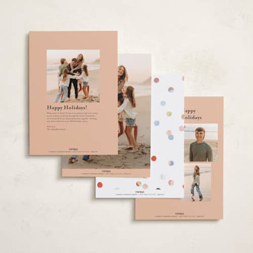 This is a snow new year photo cards with standard by Anastasia Makarova called our new era printing on recycled smooth signature in standard
