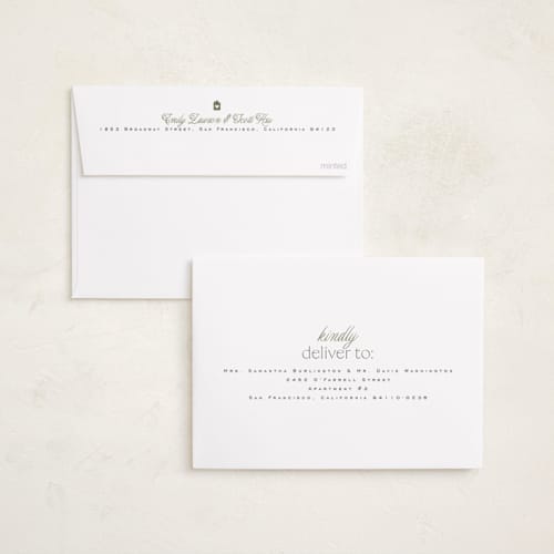 This is a sage new year photo cards with standard by Everett Paper Goods called new but same printing on recycled smooth signature in standard