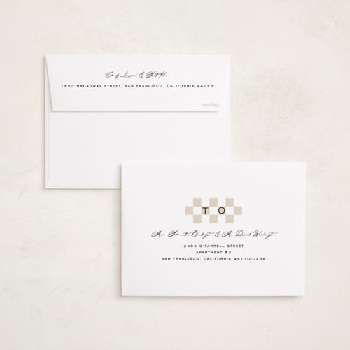 This is a pudding new year photo cards with standard by Creo Study called snapshots printing on recycled smooth signature in standard