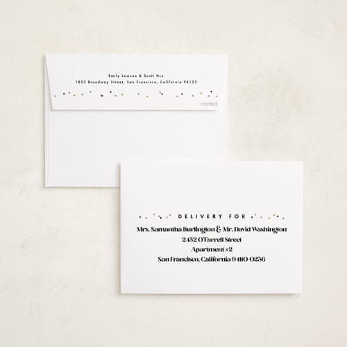 This is a snow new year photo cards with standard by Lea Delaveris called let's do this printing on recycled smooth signature in standard
